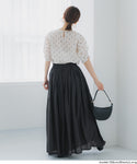[Lightweight] Cotton Elastic Waist Maxi Skirt