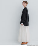 [Lightweight] Cotton Elastic Waist Maxi Skirt