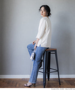 [ sale ] 2/3 sleeve sweat shirt