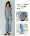 Squat-friendly Wide Leg Denim