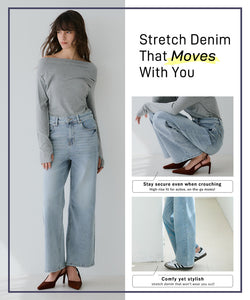 Squat-friendly Wide Leg Denim