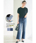 Squat-friendly Wide Leg Denim
