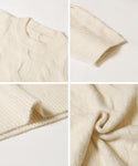 ★Yak-Style Cable Knit Short Sleeves