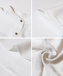 Classic Gold Button Short Sleeve Blouse
