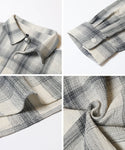 Baju Ombre Check Lelaki Lengan Panjang