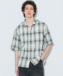 Men's Ombre Check Short-Sleeve Shirt