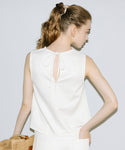 [Cotton Twill] Sleeveless Top