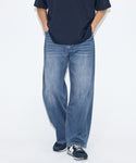 [Lightweight Stretch Denim] Men's 5-Pocket Wide Pants