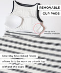 [Out Bra] Boat Neck Tank Top