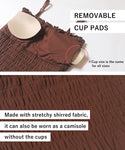 [OUT BRA] Shirred Camisole