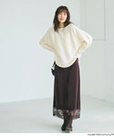 Leher Boat Knit Ribbed Top