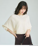 Leher Boat Knit Ribbed Top