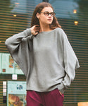 Dolman Sleeve Boat Neck Knit