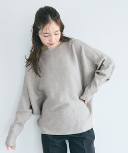 Dolman Sleeve Boat Neck Knit