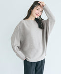 Dolman Sleeve Boat Neck Knit