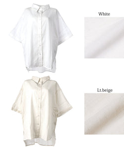 Lightweight mid sleeve button top