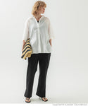 Lightweight mid sleeve button top