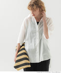 Lightweight mid sleeve button top