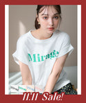 ★Mirage Logo Cotton T-shirt