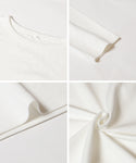 コットンスムースサイドスリットTシャツ