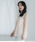 Embroidered Frill Shoulder Top