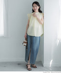 Embroidered Frill Shoulder Top