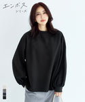CUT -sew wanita embossed balon lengan bahu bahu krew leher bersalin kegagalan mel 24SS COCA COCA
