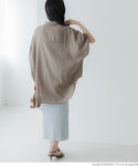 Linen oversize half sleeve shirt