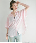 Linen oversize half sleeve shirt