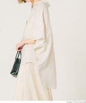 Linen oversize half sleeve shirt