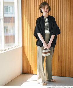 Linen oversize half sleeve shirt