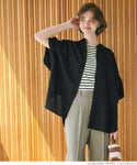Linen oversize half sleeve shirt
