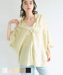 Hemp Oversize Half Sleeve Shirt