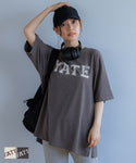 tシャツレディースレディースtシャツシャツヴィンテージ風ロゴ英字半袖ビッグシルエット薄手24SS cocaコカ