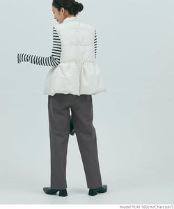 [Sale] Woolish Twil Front Slit Tapered Pants