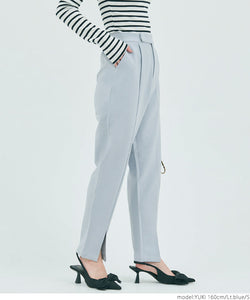 [Sale] Woolish Twil Front Slit Tapered Pants
