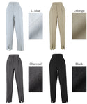 [Sale] Woolish Twil Front Slit Tapered Pants