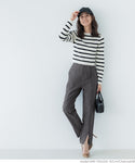 [Sale] Woolish Twil Front Slit Tapered Pants