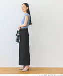 [Sale] Back Slit Jacquard Skirt