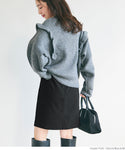 [Sale] Front Slit Mini Skirt