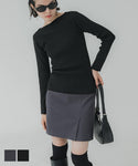 [Sale] Front Slit Mini Skirt
