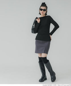 [Sale] Front Slit Mini Skirt