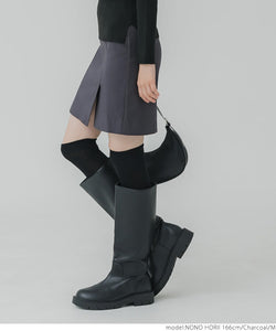 [Sale] Front Slit Mini Skirt