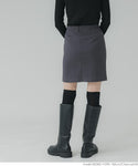 [Sale] Front Slit Mini Skirt