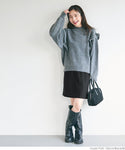 [Sale] Front Slit Mini Skirt