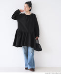 [Sale] Polyester Poplin Back Ribbon Mini Dress