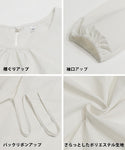 [Sale] Polyester Poplin Back Ribbon Mini Dress