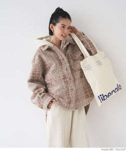 simple wording tote bag
