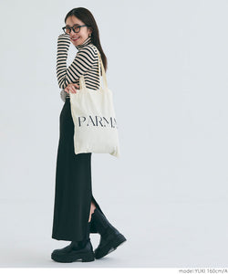 simple wording tote bag
