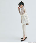 simple wording tote bag